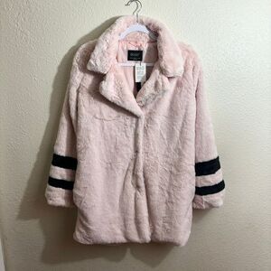 Stoosh Baby Pink Faux Fur Jacket | Brand New | Size Medium
